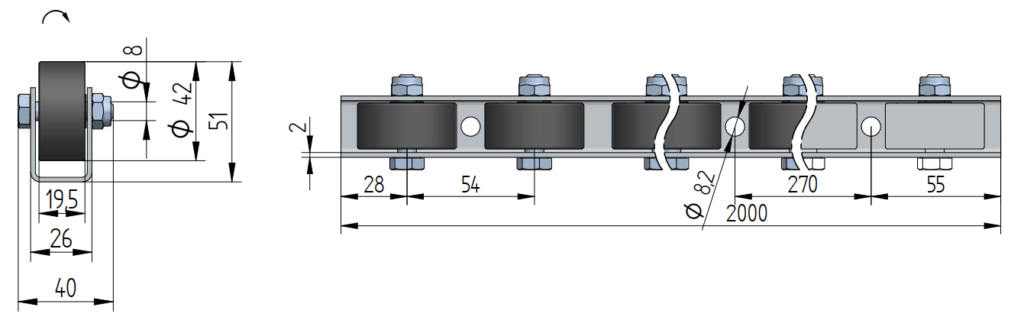 spec rollenleiste 611