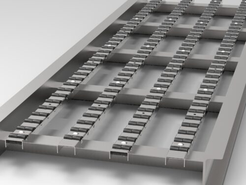 Rollenleiste Typ 100R - umgekehrten - Profil 2000mm
