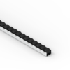 Rollenleiste Typ 50A - Miniatur - 2000mm