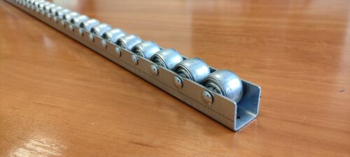 Rollenleiste typ 100V Stahlrollen - hohe Temperaturen geeignet - 2000mm