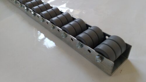 Rollenleiste Typ 670 mit Rollen mit Gummierung