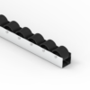 Rollenleiste Typ 100AS - mit antistatischen Rollen - L=2000mm