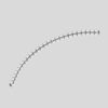 Rollenleiste Typ 100GBB - gummierte Rollen - Torsionsprofil 1M - L=1983mm