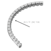 Rollenleiste Typ 100GBB - gummierte Rollen - Torsionsprofil 1M - L=1983mm