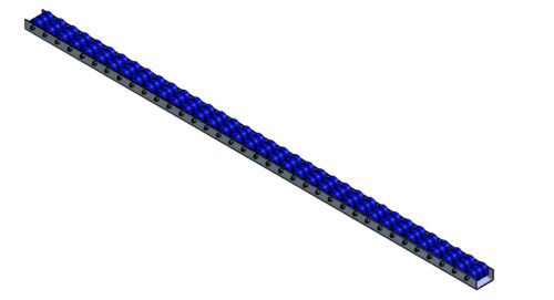 1384327865_2 Rollenleiste Typ 740 - 3-fach PVC-Rollen ø48mm, blau - L=2000mm