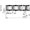 1432122252_Listwa-T100P Rollenleiste Typ 100P - PE-Rollen ø28mm, Lebensmittelindustrie - L=2000mm