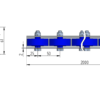 620_rys Rollenleiste Typ 620 - PVC-Rollen ø48mm P50 - L=2000mm