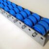 740-Rollenschienen-roller-rails-Tragrollen-rollers-PVC Rollenleiste Typ 740 - 3-fach PVC-Rollen ø48mm, blau - L=2000mm