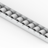 Rollenleiste Typ 100GL - gummierte Rollen - L=2000mm