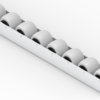 Rollenleiste Typ 100G - gummierte Rollen - L=1200mm