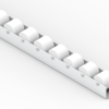 Listwa-T100PTFE_N.84-1 Rollenleiste Typ 100P - PE-Rollen ø28mm, Lebensmittelindustrie - L=2000mm