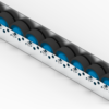 Listwa-T630GL_N Rollenleiste Typ 630GL - gummierte Rollen ø54mm - L=2000mm