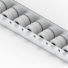 Rollenleiste Typ 650GL - gummierte Rollen - L=2000mm