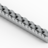 Rollenleiste Typ 655G - gummierte Rollen ø42mm - L=2000mm