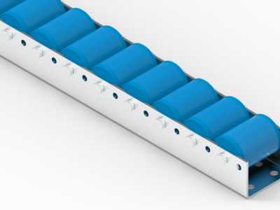 Listwa-T715_N Rollenleiste Typ 715 - Palettenrollenleiste PVC-Rollen - L=2000mm