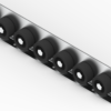 Listwa-T801L_N Rollenleiste Typ 801L mit Seitenführung, PP-Rollen ø42mm - L=2000mm