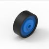 T630 Rollenleiste Typ 630G - gummierte Rollen ø54mm - L=2000mm