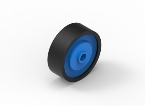 T630 Rollenleiste Typ 630G - gummierte Rollen ø54mm - L=2000mm