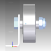 Rollenleiste Typ 805 - Stahlrollen ø48mm, -30°C bis +140°C - L=2000mm