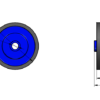 rolka-do-listwy-630G Rollenleiste Typ 630G - gummierte Rollen ø54mm - L=2000mm