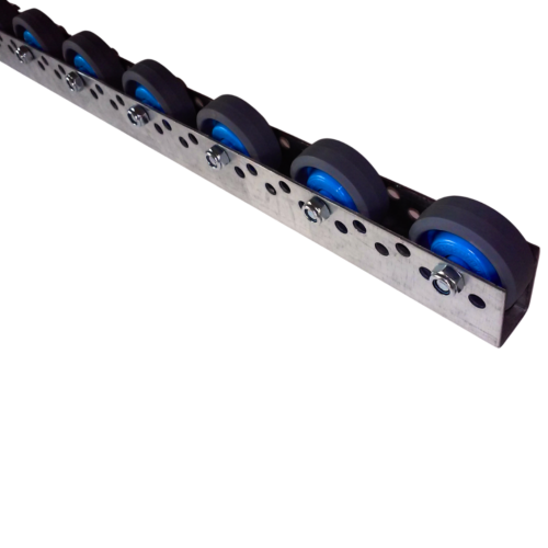 szyna-630G Rollenleiste Typ 630G - gummierte Rollen ø54mm - L=2000mm