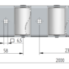 200STR Selbstreinigende Rollenleiste Typ 200STR – POM-C/Inox-Rollen ø27mm, bis +100°C – L=2000mm