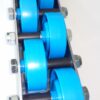 Rollenleiste Typ 641 – Doppelrollen PVC ø48mm, Kugellager, P31 – L=2000mm