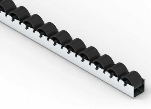 Rollenleiste Typ 100Q – PP-Rollen ø29mm, Schnellwechsel-System, P33 – L=2000mm