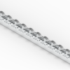Rollenleiste Typ 621 – Stahlrollen ø48mm, Kugellager, P50 – L=2000mm