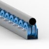 Rollenleiste Typ 643K – Bund-Rollen PP ø48/66mm, Kugellager, P74 – für Rundgut – L=2000mm