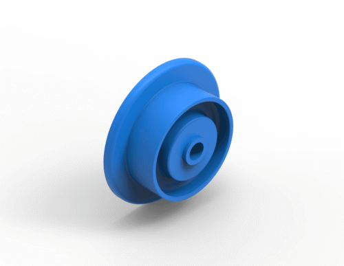 Rollenleiste Typ 643K – Bund-Rollen PP ø48/66mm, Kugellager, P74 – für Rundgut – L=2000mm